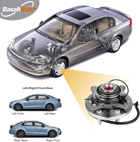 515169 Pair 2 Front Wheel Hub & Bearing Assembly 4WD for 2015 2016 2017 Ford F-150 (6 Lug) in Kuwait