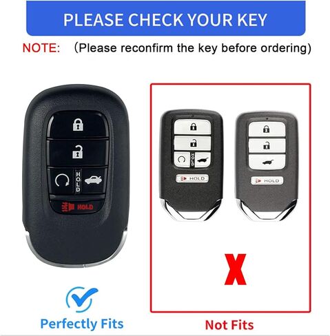 لغطاء مفتاح Honda Key fob مع سلسلة مفاتيح، غطاء غطاء غطاء مفتاح حماية ناعم من مادة TPU متوافق مع 2022 2023 2024 Honda Accord Civic HR-V CR-V Pilot Smart Remote Key Shell (وردي) in Kuwait