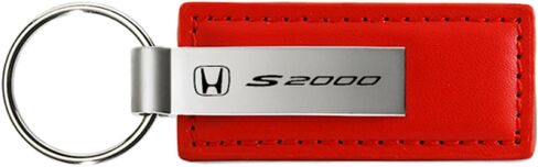 AU-TOMOTIVE GOLD, INC. Officially Licensed Leather Key Chain for Honda S2000 (Red) in Saudi Arabia