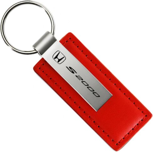 AU-TOMOTIVE GOLD, INC. Officially Licensed Leather Key Chain for Honda S2000 (Red) in Saudi Arabia