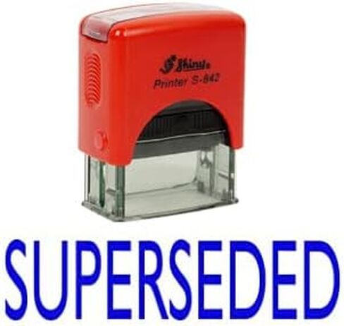 SUPERSEDED Self Inking Rubber Stamp Office Stationary Custom Shiny Stamp in Saudi Arabia