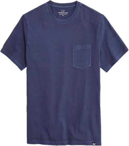 تي شيرت Vineyard Vines الرجالي لركوب الأمواج بأكمام قصيرة وجيب مصبوغ بالملابس in Saudi Arabia