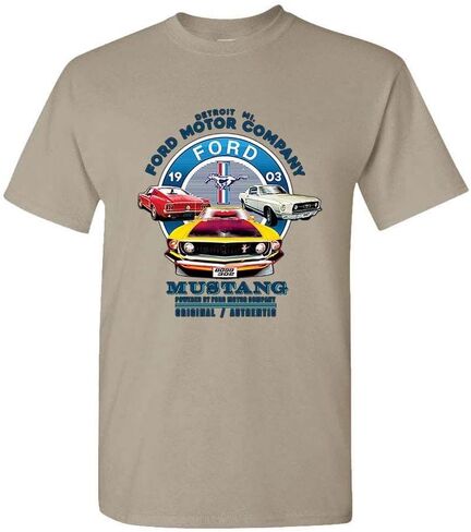 Ford Official 1903 Mustang Circle Pony Logo Unisex T-Shirt Men's Women's Tee Cars Trucks Racing Auto Apparel Gift in Saudi Arabia