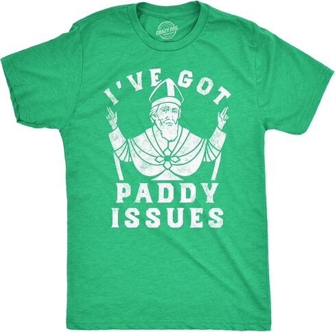 تي شيرت رجالي مضحك Ive Got Paddy Issues St Patricks Day Sarcastic Grapahic Tee in Saudi Arabia