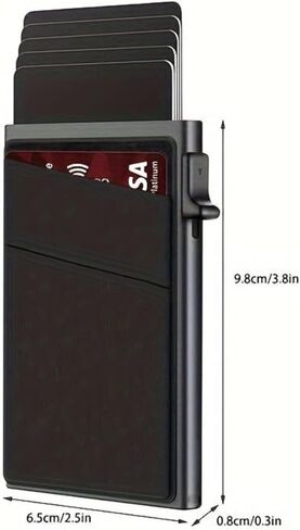 حامل بطاقات منبثق، محفظة نحيفة بحجب RFID، تحمل أكثر من 8 بطاقات ائتمان للرجال والنساء in Kuwait