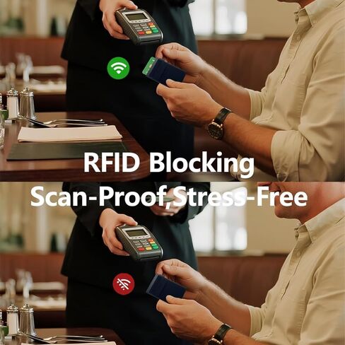 حامل بطاقات منبثق، محفظة نحيفة بحجب RFID، تحمل أكثر من 8 بطاقات ائتمان للرجال والنساء in Kuwait