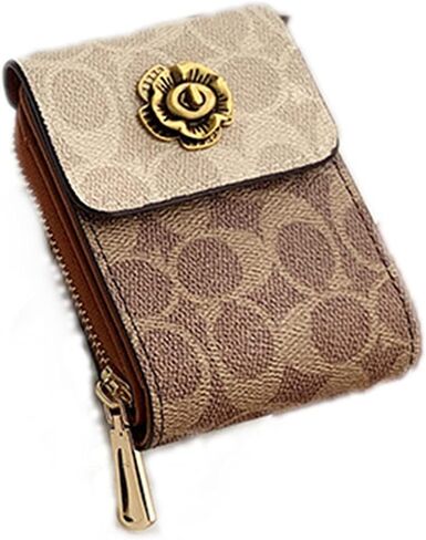 2 in 1 Trifold Wallets Money Clip Card Holder,PU Leather Minimalist Wallet,Mini Pouch Coin Purse Mini Pouch in Saudi Arabia