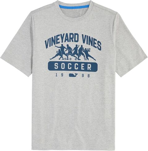 Vineyard Vines Boys' Boys' Soccer Player Silhouette Short-Sleeve Harbor Performance Tee in Saudi Arabia