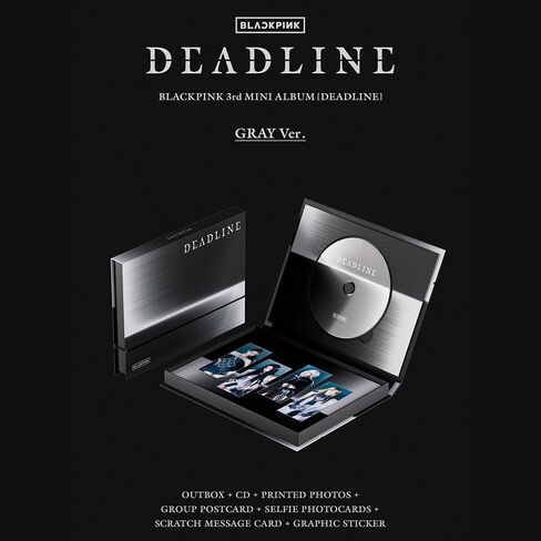 BLACKPINK [الموعد النهائي للألبوم المصغر الثالث] (الإصدار الرمادي) + مجموعة 3 بطاقات فوتوغرافية إضافية in Kuwait