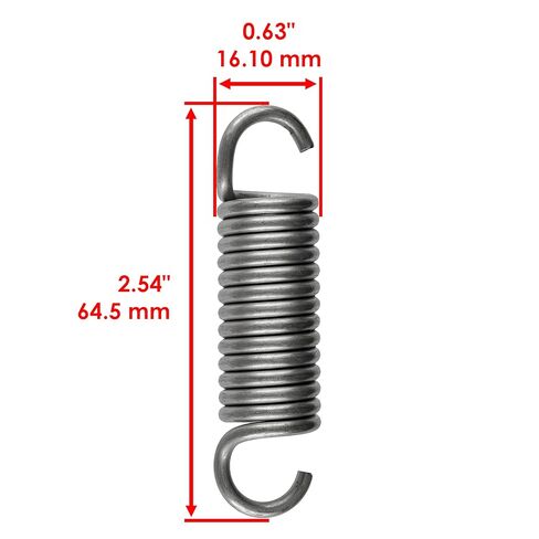 Caltric Muffler Pipe Gaskets and Springs Compatible with Can-am Bombardier DS650 Baja X 2000-2007 in Saudi Arabia