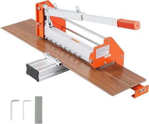 VEVOR 13-inch Flooring Cutter, Handles Vinyl Plank, Laminate, Engineered Wood, Siding, with a 0.47in Cut Depth for Smooth, Simple Slicing, Suitable for LVP, WPC, SPC, LVT, VCT, PVC, etc. in Saudi Arabia