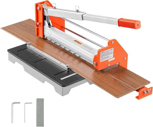 VEVOR 13-inch Flooring Cutter, Handles Vinyl Plank, Laminate, Engineered Wood, Siding, with a 0.47in Cut Depth for Smooth, Simple Slicing, Suitable for LVP, WPC, SPC, LVT, VCT, PVC, etc. in Saudi Arabia