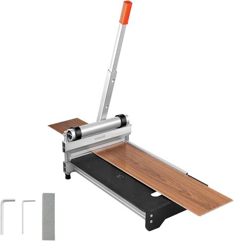 VEVOR 13-inch Flooring Cutter, Handles Vinyl Plank, Laminate, Engineered Wood, Siding, with a 0.47in Cut Depth for Smooth, Simple Slicing, Suitable for LVP, WPC, SPC, LVT, VCT, PVC, etc. in Saudi Arabia