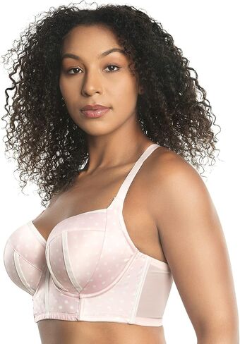 PARFAIT Charlotte Longline 6977 حمالة صدر نسائية مبطنة بالكامل بتلات وردية Dot-32F in Saudi Arabia