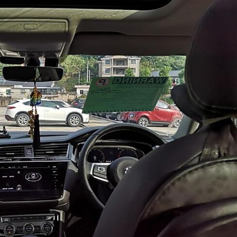 ملصقات تحذيرية لوقوف السيارات غير القانوني - إشعارات انتهاك مواقف السيارات باللون الأخضر النابض بالحياة - لاصق الصقها وانسىها - 50 قطعة من ملصقات انتهاك مواقف السيارات الخاصة لنوافذ السيارات - مقاس 5.5 × 7.5 بوصة. in Kuwait