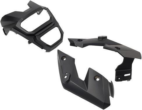 Cnswee6 Motorbike Headlight Head Lamp Protector Side Cover Guard 3pcs for HONDA MSX125 Grom 2016-17 18 Plastic Matte Black in Saudi Arabia