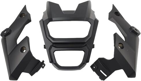 Cnswee6 Motorbike Headlight Head Lamp Protector Side Cover Guard 3pcs for HONDA MSX125 Grom 2016-17 18 Plastic Matte Black in Saudi Arabia