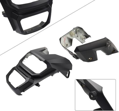 Cnswee6 Motorbike Headlight Head Lamp Protector Side Cover Guard 3pcs for HONDA MSX125 Grom 2016-17 18 Plastic Matte Black in Saudi Arabia