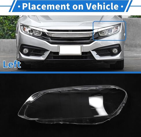 Headlight Lens Cover Headlight Headlamp Lense Clear Lens Cover for Volvo XC60 2014-2017 Clear PC 1 Pcs Front Left Car in Saudi Arabia