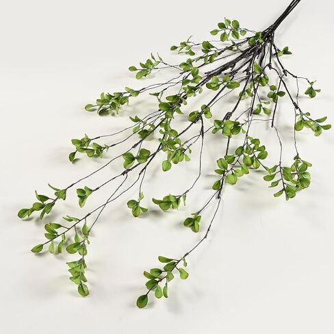 4 قطع من فروع اللبخ الاصطناعي من شيريكا، سيقان الأوكالبتوس الصناعية 47.2 سم للمزهرية، نباتات خضراء وهمية في الداخل، أغصان وفروع ذات ملمس حقيقي لحشو المزهريات، ديكور المنزل، زخرفة القطع المركزية (أخضر) in Kuwait
