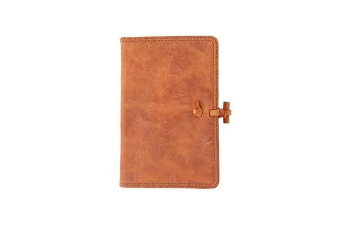 Compact NIV Bible – Genuine Leather Cover with Pull-Tie Closure – Handcrafted in Honduras – Premium New International Version, 6" x 9" Portable Design (Stone) in Saudi Arabia