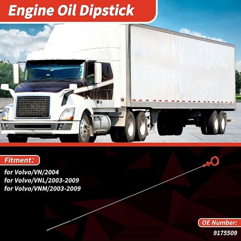 Oil Dipstick Oil Level Dip Stick No.9175509 for Volvo/VN/2004 – Precisely Engineered Fluid Level Gauge Orange 1 Pc in Saudi Arabia