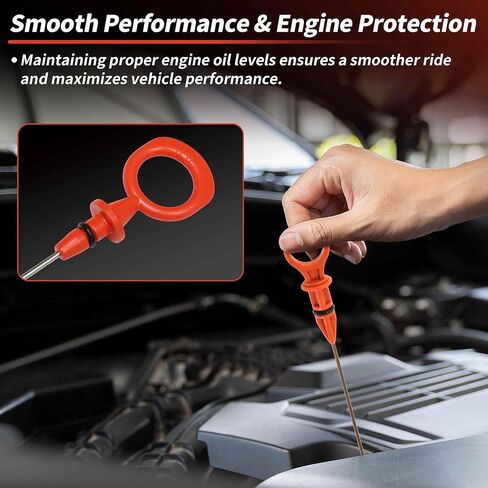 Oil Dipstick Oil Level Dip Stick No.9175509 for Volvo/VN/2004 – Precisely Engineered Fluid Level Gauge Orange 1 Pc in Saudi Arabia