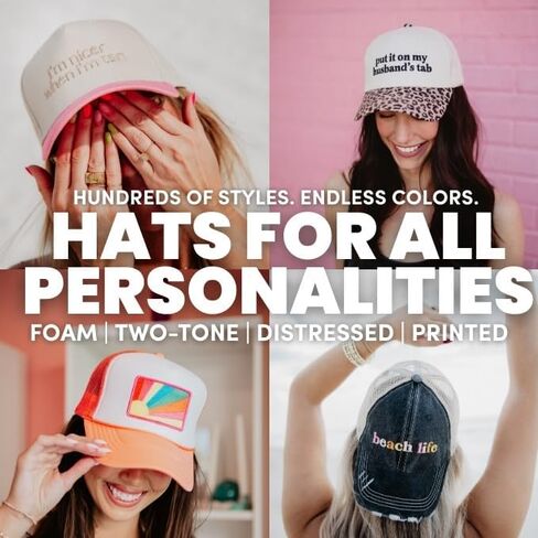 KATYDID Drinking Buddies Decal Foam Trucker Hat in Kuwait