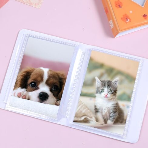 قطعتان من ألبوم Photocard Binder، ألبوم صور صغير مقاس 3.2 بوصة مع 36 جيبًا، حامل كتب لبطاقات الصور المجوفة على شكل قلب الحب للصور وبطاقات الصور الفوتوغرافية in Saudi Arabia