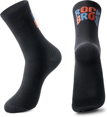 ROCKBROS Cycling Socks,Crew Length Bike Socks,Shock-Absorbing & Non-Slip,4-Season Versatilefor Men Women in Saudi Arabia