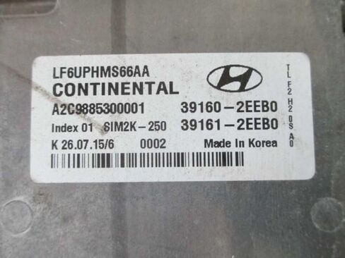 Engine ECM Control Module 2.0L Fits 16-17 Sonata 39161-2EEB0 391612EEB0 in Saudi Arabia