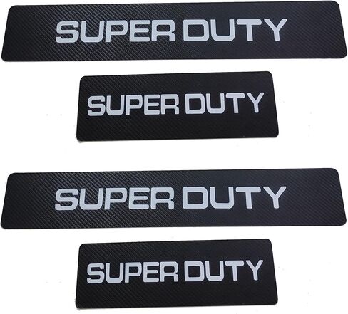Set Car Super Duty Threshold Scuff Strip, Anti-trampling Sticker, Carbon Fiber Door Sill Protector SUV Pickup Truck in Saudi Arabia