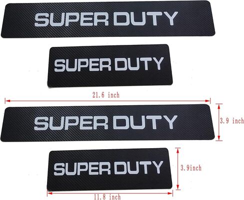 Set Car Super Duty Threshold Scuff Strip, Anti-trampling Sticker, Carbon Fiber Door Sill Protector SUV Pickup Truck in Saudi Arabia