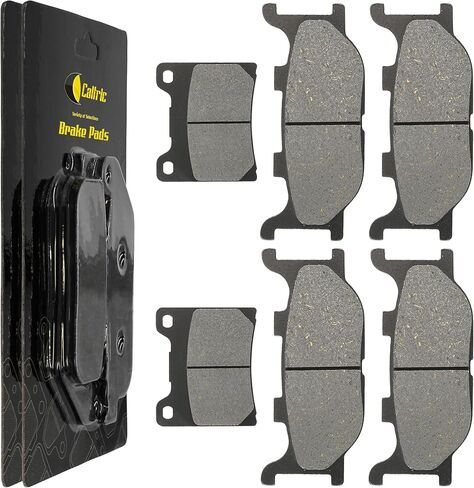 Caltric Front Rear Brake Pads Compatible with Yamaha V-Star 1100 Silverado Xvs1100 Xvs 1100 2003-2009 Front Rear Brake Pads in Saudi Arabia
