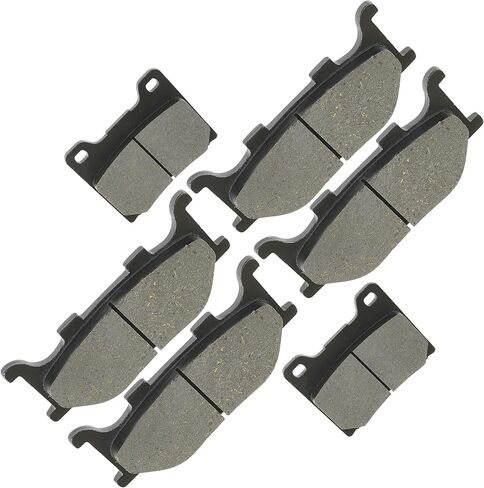 Caltric Front Rear Brake Pads Compatible with Yamaha V-Star 1100 Silverado Xvs1100 Xvs 1100 2003-2009 Front Rear Brake Pads in Saudi Arabia