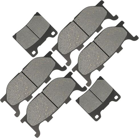 Caltric Front Rear Brake Pads Compatible with Yamaha V-Star 1100 Silverado Xvs1100 Xvs 1100 2003-2009 Front Rear Brake Pads in Saudi Arabia
