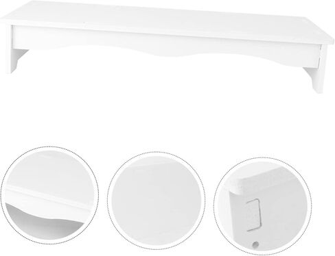 DOITOOL Computer Monitor Heightened Stand White Desktop Base Bracket Thickened Board Screen Shelf for Office and Student Use Ergonomic Neck Relief in Kuwait