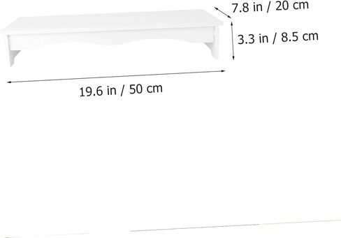 DOITOOL Computer Monitor Heightened Stand White Desktop Base Bracket Thickened Board Screen Shelf for Office and Student Use Ergonomic Neck Relief in Kuwait