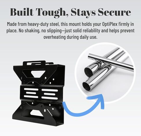 OptiPlex Micro Form Factor Mount – Universal VESA Wall Mount, Under Desk Mount & Monitor Stand for Dell MFF 7050 7080 5070 7020 3000 7060 7090 7010 3050 3060 3040 9020 & More in Saudi Arabia