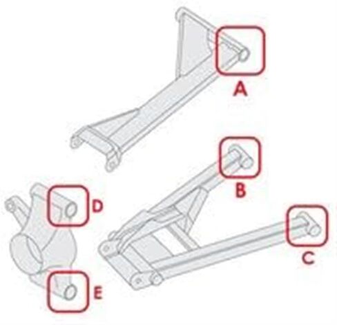 Part Replacement for Rear Control Arm Pivot Shaft for P0laris for Sportsman 1000 18-24 850 20-24/5141292#PLVL#8411 in Saudi Arabia