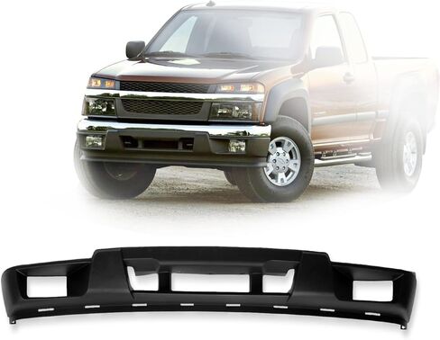 Perfit Liner New Front Bumper Cover Lower Valance Apron Dark Gray With Fog Light Hole Compatible For 2004-2012 Chevrolet Colorado GMC Canyon Isuzu 12335805 GM1000722 in Saudi Arabia