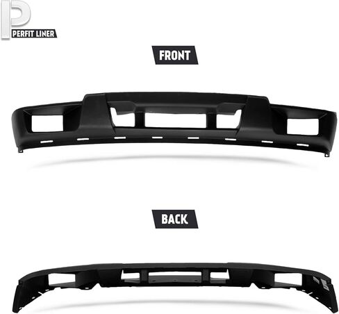 Perfit Liner New Front Bumper Cover Lower Valance Apron Dark Gray With Fog Light Hole Compatible For 2004-2012 Chevrolet Colorado GMC Canyon Isuzu 12335805 GM1000722 in Saudi Arabia