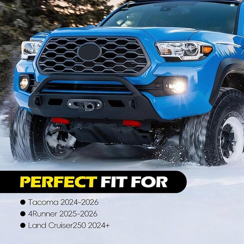 خطافات سحب أمامية لسيارة Toyota Tacoma 2024-2026/4Runner 2025-2026/Land Cruiser 250 2024-2025، خطافات سحب حمراء شديدة التحمل من الألومنيوم للطرق الوعرة ملحقات Toyota Tacoma، قطعتان in Kuwait