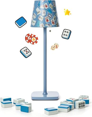 مصابيح طاولة ماجونج، مصباح صغير لاسلكي 3 ألوان ناعمة يعتم هدية ماجونج لعشاق المنزل/غرفة النوم/العشاء/المكتب/المقهى/غرفة الطعام in Kuwait