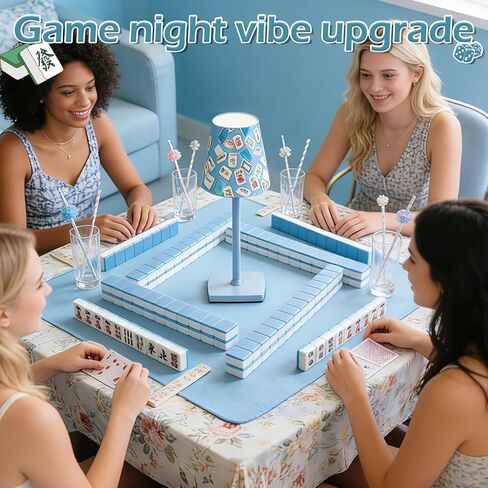 Mahjong Table Lamps,Cordless Small Lamp 3 Colors Smooth Dimming Mahjong Gift for Lovers for Home/Bedroom/Dinner/Desk/Cafe/Dining Room in Saudi Arabia