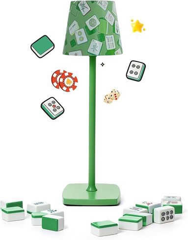 Mahjong Table Lamps,Cordless Small Lamp 3 Colors Smooth Dimming Mahjong Gift for Lovers for Home/Bedroom/Dinner/Desk/Cafe/Dining Room in Saudi Arabia