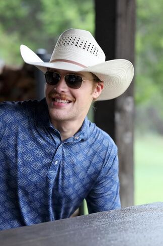 قميص بولو Lazy J Ranch Wear للرجال ذو أداء مطبوع - أزرق داكن مع أزرار كبس لؤلؤية - قمصان جولف للرجال، ملحقات الجولف in Saudi Arabia