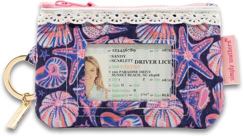 Simply Southern Cherry Stripe Lace ID Wallet in Saudi Arabia