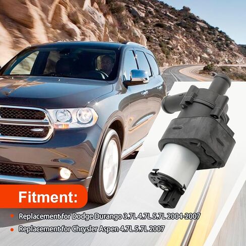 55056340AA Electric Auxiliary Water Pump, Replacement for Dodge Durango 3.7L 4.7L 5.7L 2004-2007, Replaces 5W6002 89022 SK902063 in Saudi Arabia