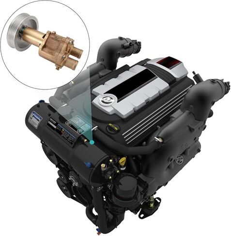 46-807151A9 46-72774A86 Water Pump For Mercruiser Bravo 4.3L 5.0L 5.7L 6.2L 7.4L 8.2L with Serpentine Belt Pulley Sterndrive Engine in Saudi Arabia
